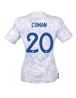 Ranska Kingsley Coman #20 Vieraspaita Naisten MM-kisat 2022 Lyhythihainen